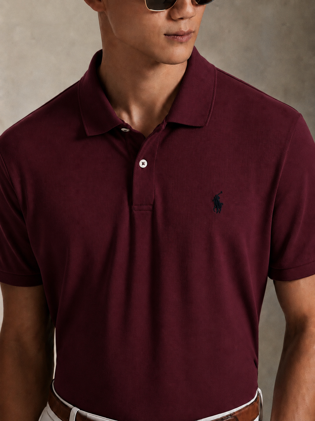 Men’s Premium Breathable Polo Shirt – Slim Fit Cotton Summer Tee
