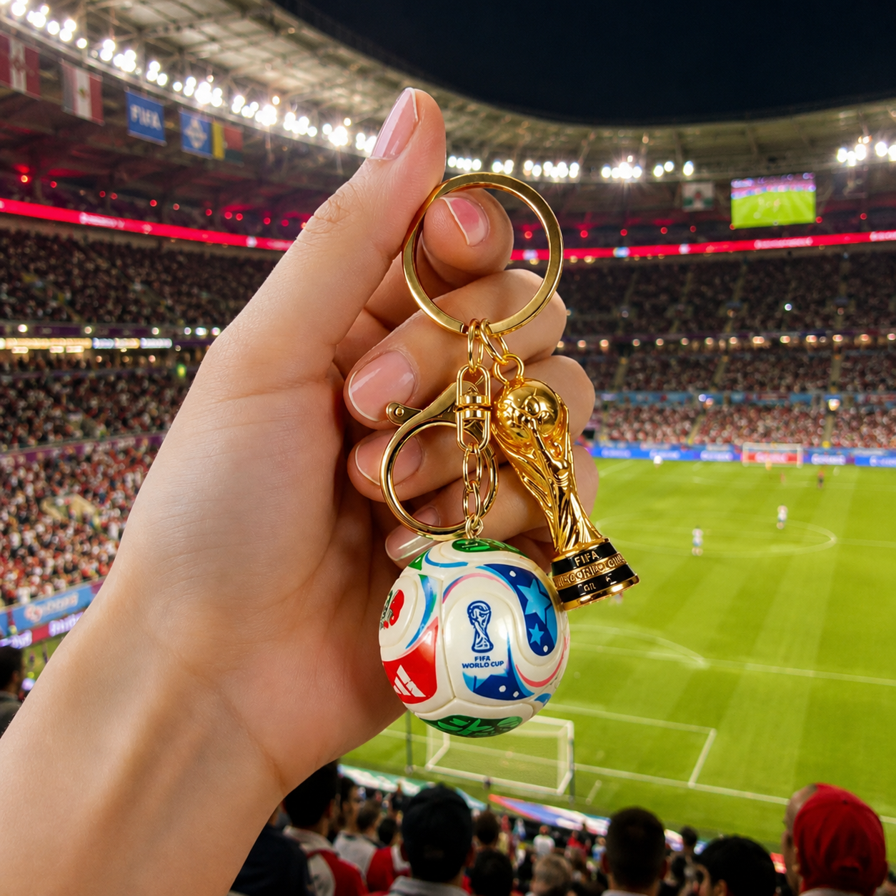 2026 World Cup Soccer Creative Keychain